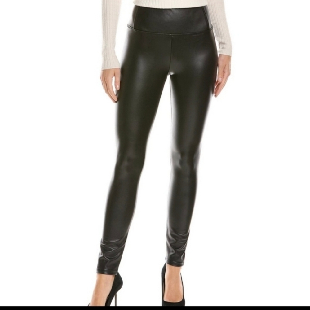 bagatelle faux leather high rise legging